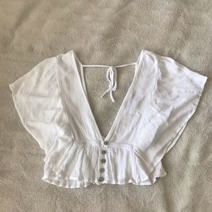 F21 Cute Flowy Crop Top